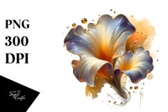 Abstract Glossy Sweet Pea Golden Insertions Clipart Product Image 1