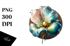 Abstract Glossy Sweet Pea Golden Insertions Clipart Product Image 3