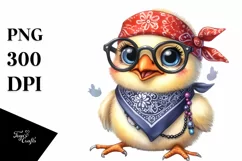 Funny Chick with Big Eyes | Bandana and Fancy es | Product Image 1