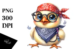 Funny Chick with Big Eyes | Bandana and Fancy es | Product Image 1