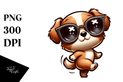 Cartoony Digital Puppy, PNG File Product Image 1