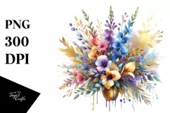 Colorfull Bouquet with Lobelia Splash | Sublimation | Product Image 1