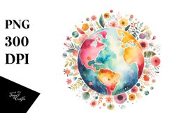 Washed Vintage Earth | Clipart Product Image 1