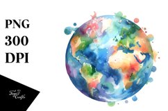 Washed Vintage Earth | Clipart Product Image 1