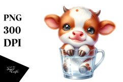 Smiling Highland Cow in , Transparent PNG Product Image 1