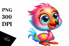 Cute Baby Flamingo Clipart Product Image 3
