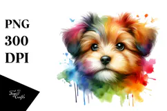 Colorful Cute Dog PNG Product Image 1