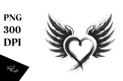 Heart with Wings, Transparent PNG Product Image 1