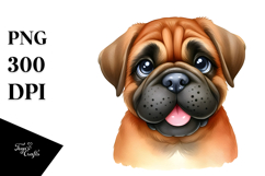 Happy Bullmastiff, Transparent PNG Product Image 1