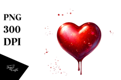 Red Heart, Transparent PNG Product Image 1