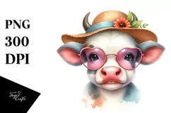 Cute Baby Cow Sun es | Clipart Product Image 3