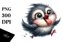 Quirky Bird with Sunglasses, Transparent PNG Product Image 1