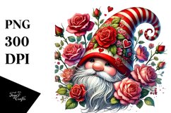 Detailed Gnome with Victory Sign PNG Product Image 1