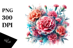 Abstract Carnation with Golden Insertions Product Image 1