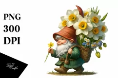 Detailed Digital Painting Small Gnome Carrying Large Product Image 3