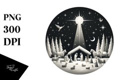 Simple Christmas Nativity Scene PNG Product Image 1