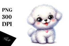 Happy Bichon Frise, Transparent PNG Product Image 1