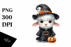 Funny Baby Macaw in Halloween Costume Clipart Product Image 3
