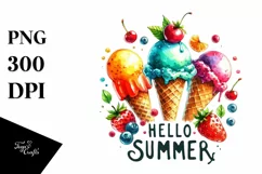 Vibrant Ice Creams, Transparent PNG Product Image 1