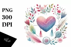 Colorful Watercolor Digital Painting with Very Simple Cute Product Image 1