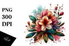 Stained Rhododendron Wooden | Sublimation | Clipart Product Image 3