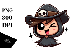 Cute Reaper with Hat, PNG Product Image 1