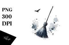 Simplistic Halloween Broomstick PNG Product Image 1
