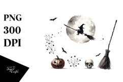 Simplistic Halloween Broomstick PNG Product Image 1
