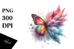 Butterfly Splashes, Grungy PNG Product Image 1