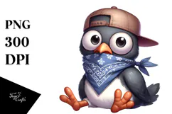 Goofy Cartoon Bird PNG Product Image 1