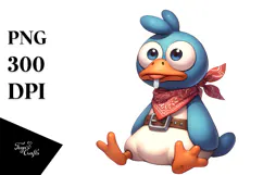 Bird with Sunglasses, Transparent PNG Product Image 1
