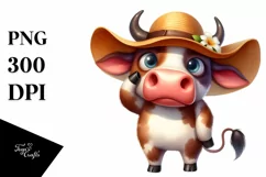Confused Bull Standing Eyes Clipart Product Image 1
