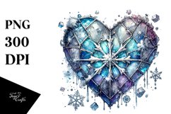 iCy Stained Heart with Metallic Insertions Product Image 1