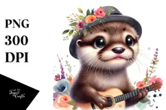 Energic Baby Otter PNG Product Image 1