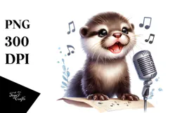 Energic Baby Otter PNG Product Image 1