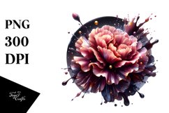 Glossy Carnation Golden Insertions Clipart Product Image 3