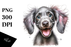 Watercolor Baby Weimaraner PNG Product Image 1