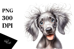 Watercolor Baby Weimaraner PNG Product Image 1