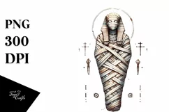 Mummy Digital Painting, PNG Product Image 1