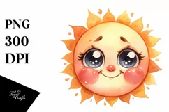 Funny Sun Baby Face PNG Product Image 3