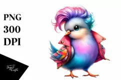 Baby Dove Posing, Cool Haircut PNG Product Image 1
