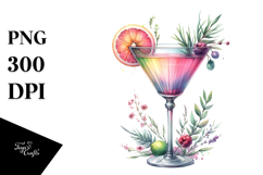 Creative Cocktail from Back PNG Product Image 1