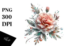 Carnation Flower, Transparent PNG Product Image 1