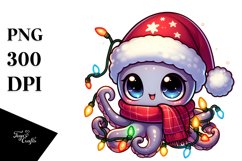 Simple Cute Baby Octopus PNG Product Image 1