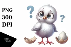 Confused Baby Dove, Transparent PNG Product Image 1