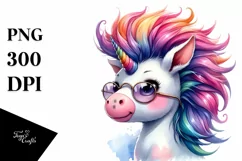 Funny Baby Unicorn PNG Product Image 3