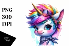 Funny Baby Unicorn PNG Product Image 3