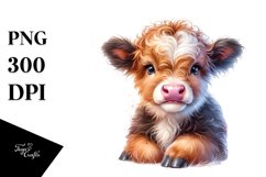 Smiling Big Eyes Watercolor Splash | Sublimation | Clipart Product Image 1