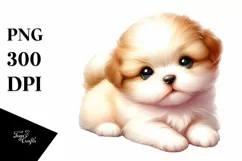 Cute Baby Dog PNG Product Image 1