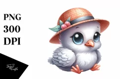 Watercolor Funny Baby Dove | Sublimation | Clipart Product Image 1